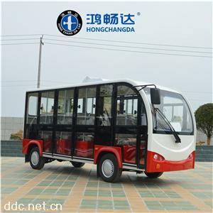  鸿畅达12座全封闭电动观光车